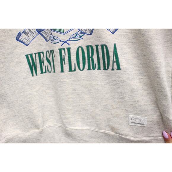 Vintage University of West Florida Argonauts Hooded Sweatshirt Medium - Picture 3 of 12